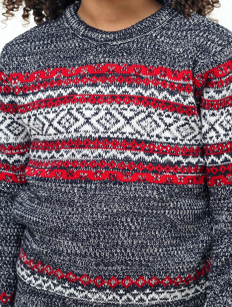 Pull jacquard garçon